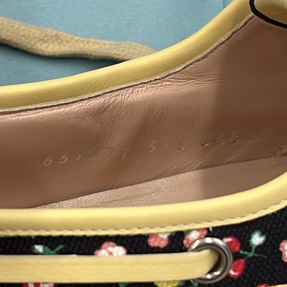 ๐ฆ NWT Gucci X Liberty of London Canvas Holly Printed Loafers W Orig Box - Picture 13 of 16